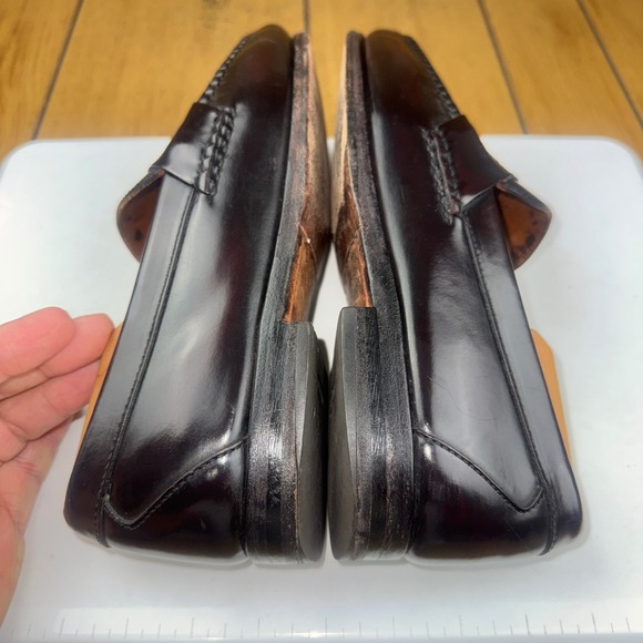 Allen Edmonds Walden Burgundy Leather Penny Loafers Mens 8 D 42477 main image 9